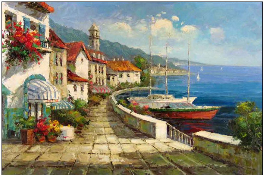 Boats and Ships oil painting