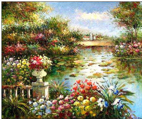 Landscape oil painting