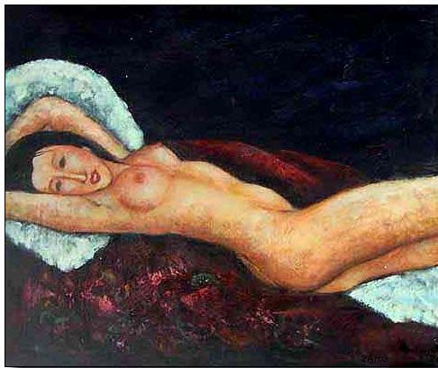 Nude oil painting