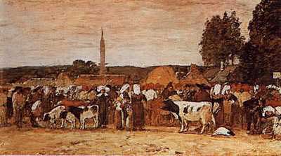 Fair in Brittany Oil Painting