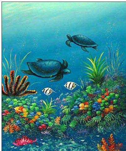 Nautical oil painting