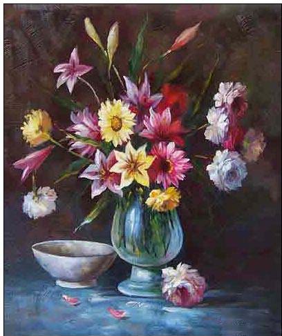 Floral oil painting