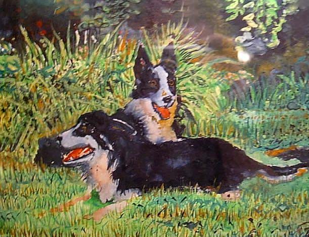 Animal oil painting
