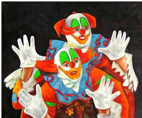 Juvenile oil painting