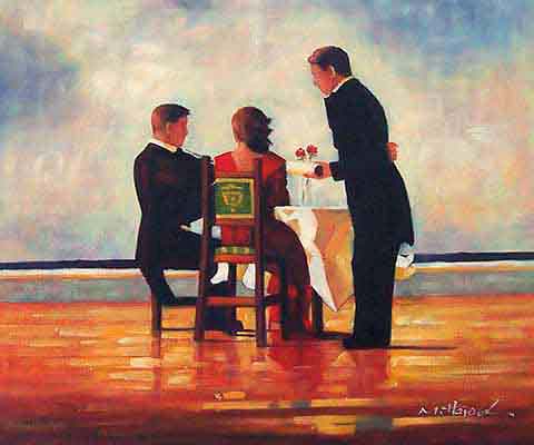 Romantic oil painting