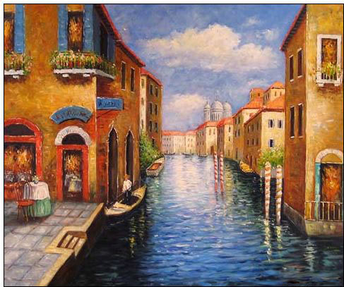 Venice oil painting