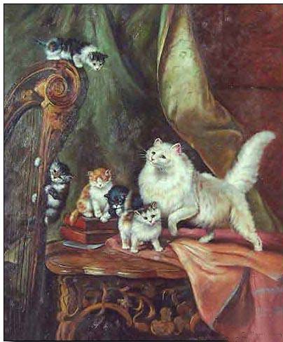 Animal oil painting