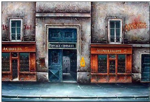 Storefront oil painting