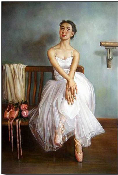 Ballet oil painting