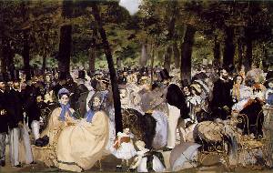 Music In The Tuileries Oil Painting