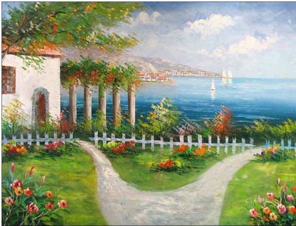 Seascape oil painting