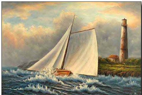 Boats and Ships oil painting
