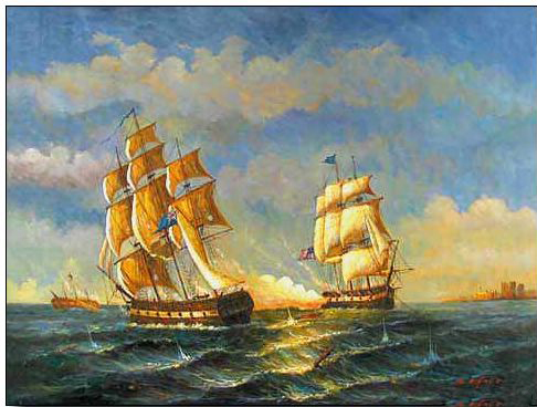 Boats and Ships oil painting
