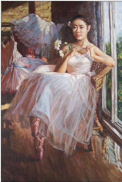 Ballet oil painting