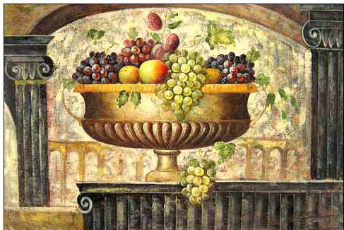 Cuisine oil painting
