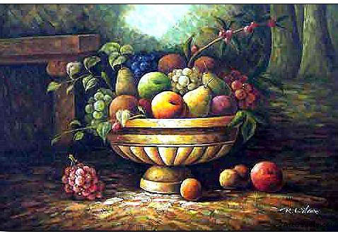 Cuisine oil painting