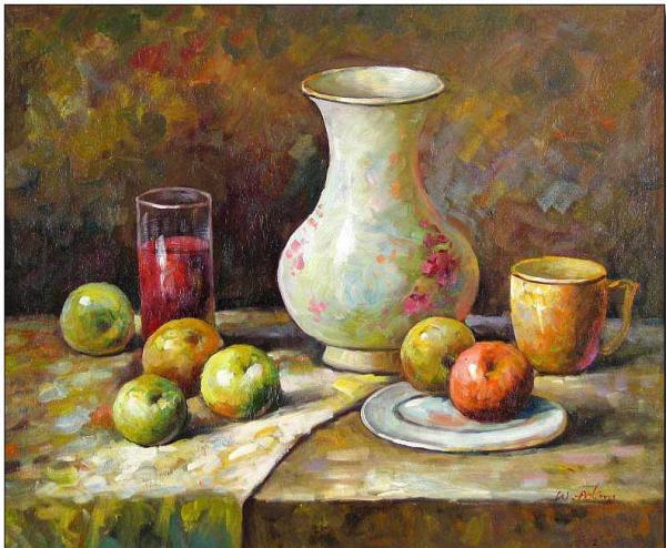 Cuisine oil painting