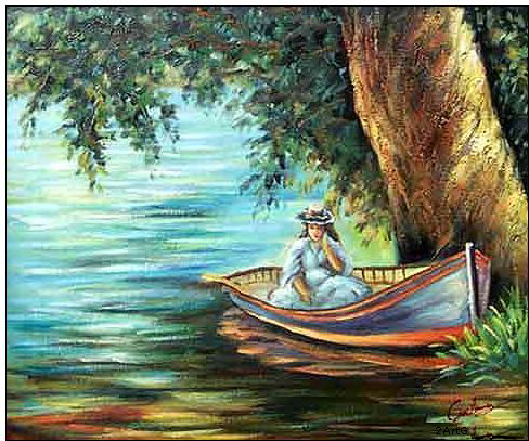 Boats and Ships oil painting