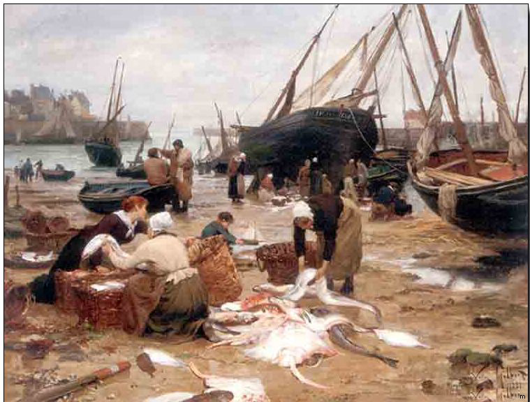 Boats and Ships oil painting