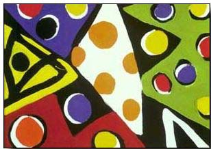 Abstract oil painting