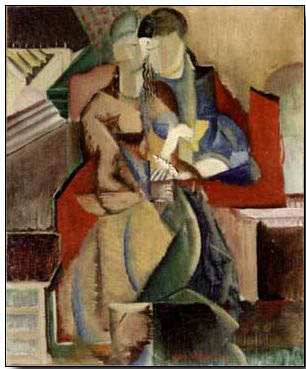 Abstract oil painting