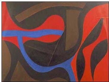 Abstract oil painting