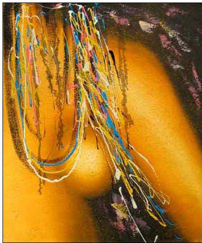 Abstract oil painting