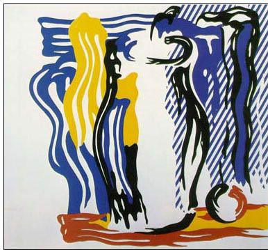 Abstract oil painting