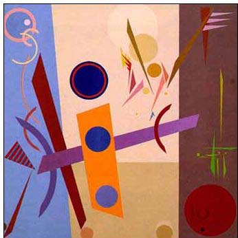 Abstract oil painting