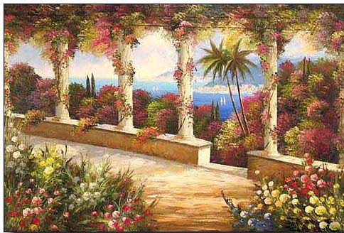 Mediterranean oil painting