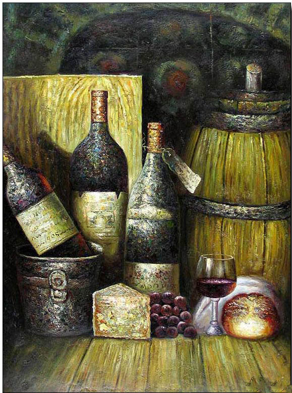 Cuisine oil painting