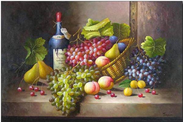 Cuisine oil painting