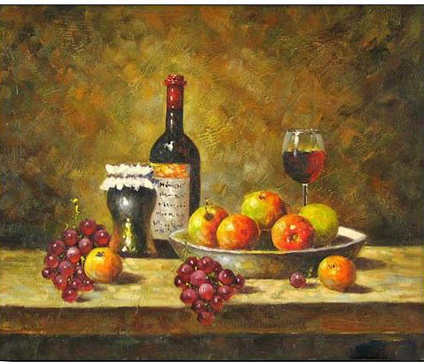 Cuisine oil painting
