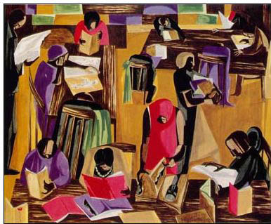 Abstract oil painting