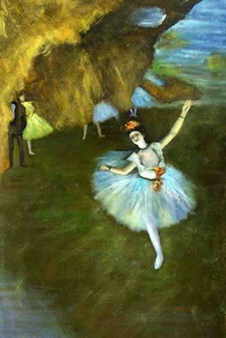 Ballet oil painting