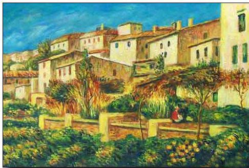 Mediterranean oil painting