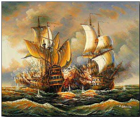 Boats and Ships oil painting