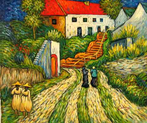 Landscape oil painting