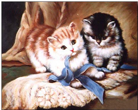 Animal oil painting