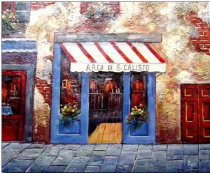 Storefront oil painting