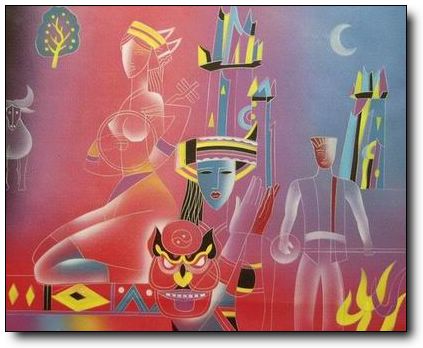 Fantasy oil painting