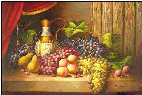 Cuisine oil painting