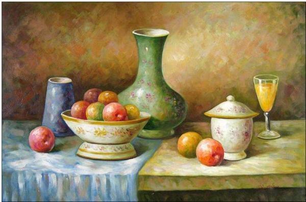 Cuisine oil painting