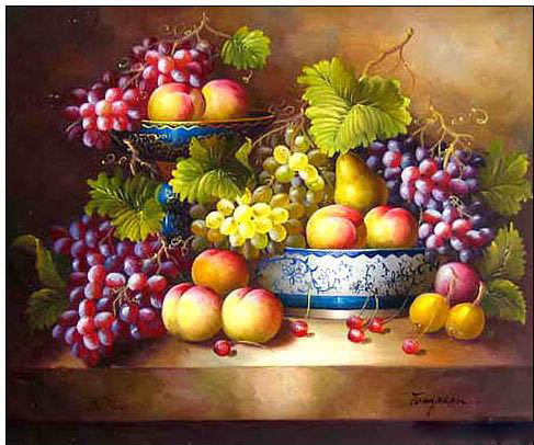Cuisine oil painting