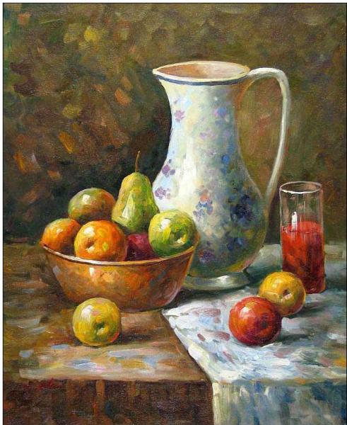 Cuisine oil painting