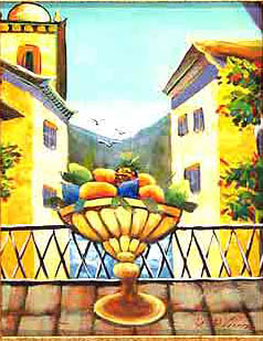 Cuisine oil painting