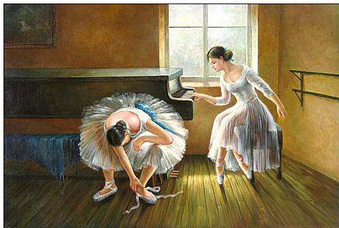 Dance oil painting