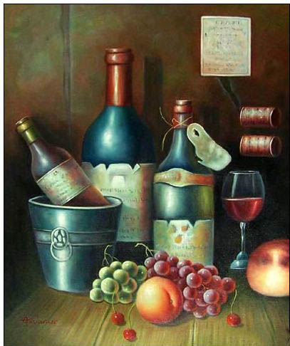 Cuisine oil painting