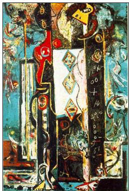 Abstract oil painting