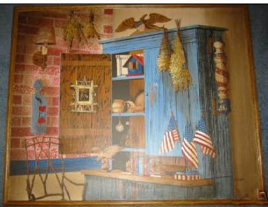 Abstract oil painting